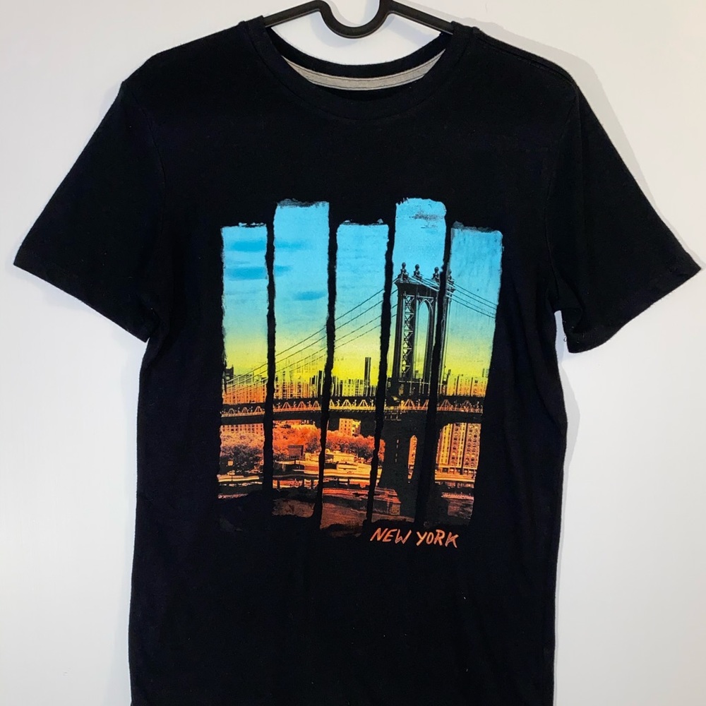 Old Navy Graphic New York XL Black T-Shirt